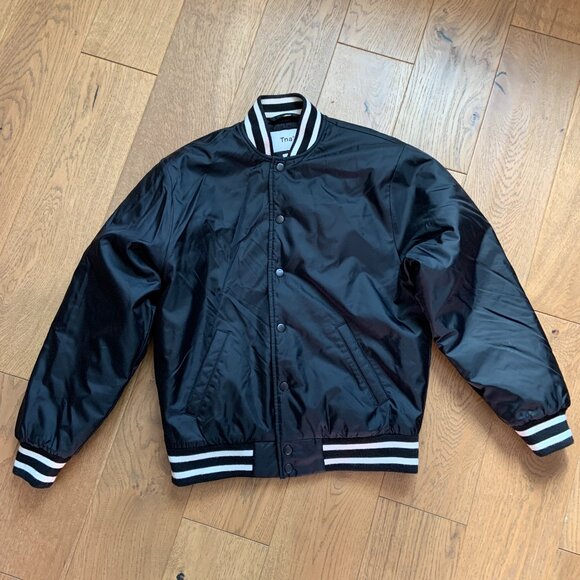 Aritzia TNA Stadium Bomber Jacket Black Size XS - Picture 2 of 13